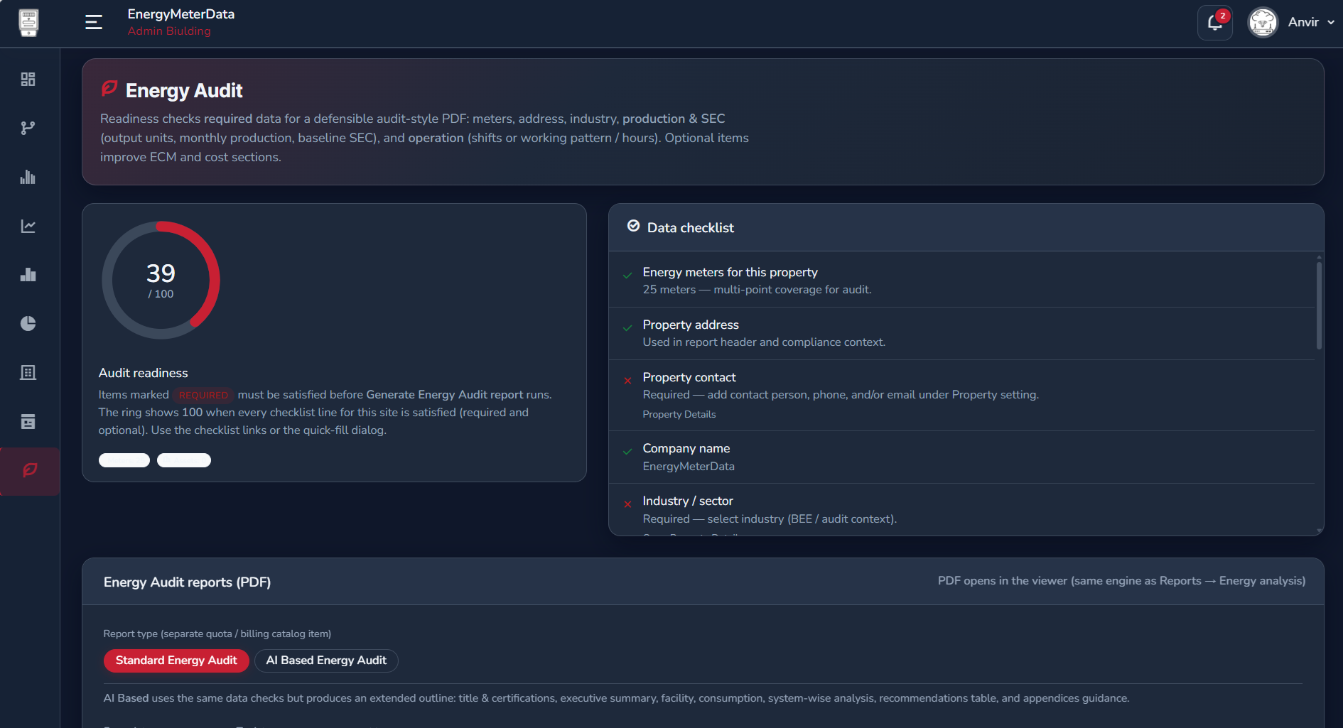 EnergyMeterData — audit-ready reports and asset intelligence